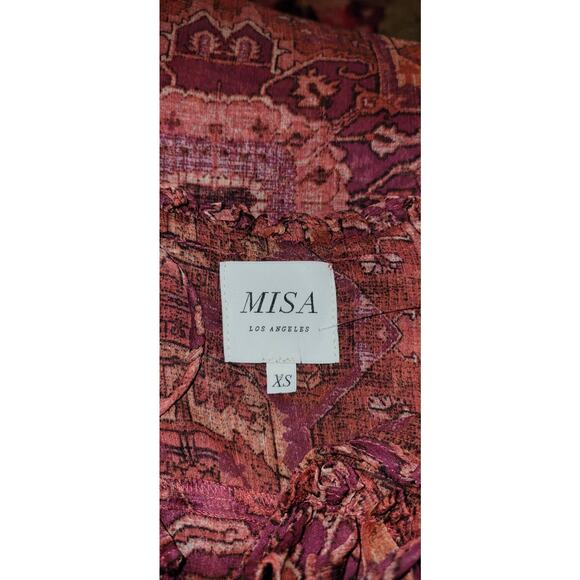 New Anthropologie MISA Raffi Long Sleeve Top $295 X-SMALL Septima Tapestry - Picture 6 of 6